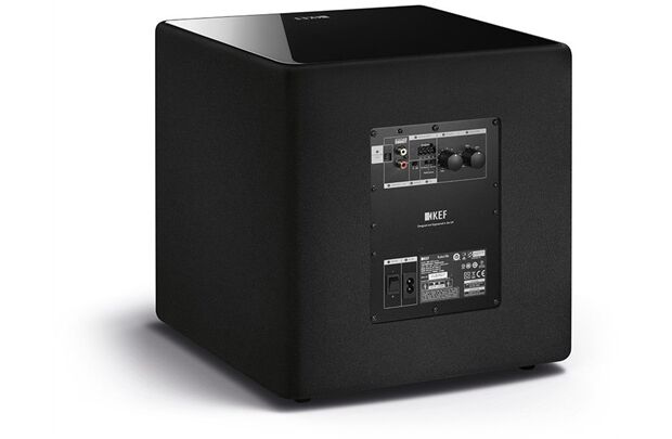 KEF KUBE 10b, 10 Zoll Subwoofer + KW1 Adapter Set
