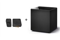 KEF KUBE 10b, 10 Zoll Subwoofer + KW1 Adapter Set