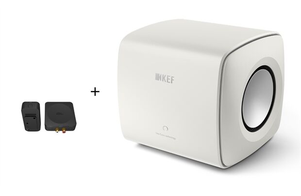 KEF KC 62 Aktiver Subwoofer + KW1 Adapter Set
