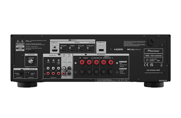 Pioneer VSX-535 DAB - 5.2 AV-Verstärker, Dolby Atmos