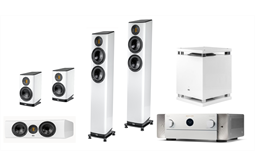 Elac Vela 2.0 -5.1 Set Groß + Marantz Cinema 50 (weiss hochglanz)