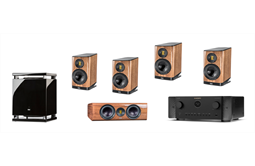 Elac Vela 2.0 -5.1 Set Klein + Marantz Cinema 60 (nussbaum hochglanz)