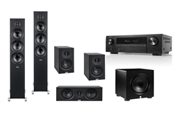 Elac Debut 3.0 -Heimkinoset 5.1 + Denon AVR X2800H DAB (schwarz)