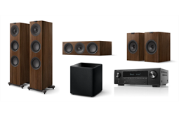 KEF Q Meta -5.1 Heimkinoset + Denon AVR X2800H DAB (walnuss)