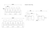 Zinea Kinosessel Comfortline Action Premiumleder