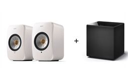 KEF LSX II aktive Stereolautsprecher+ Kube 8 MIE SET (weiß)