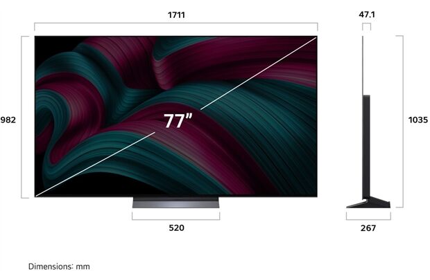 LG OLED77C58LA -4K OLED evo