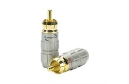 Dynavox Chinch-Stecker / Stückpreis (silber aluminium)