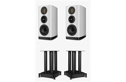 Wharfedale EVO 5.2 -Regallautsprecher Set + EVO 5.2 Stands (weiss)