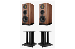 Wharfedale EVO 5.2 -Regallautsprecher Set + EVO 5.2 Stands (walnuss)