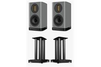 Wharfedale EVO 5.1 -Regallautsprecher Set + EVO 5.1 Stands