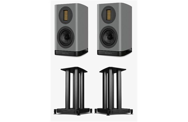 Wharfedale EVO 5.1 -Regallautsprecher Set + EVO 5.1 Stands