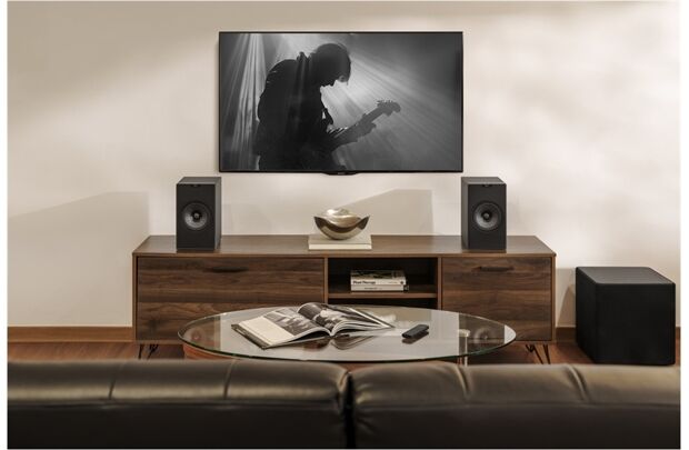 KEF Coda W -Paarpreis, aktive Regallautsprecher