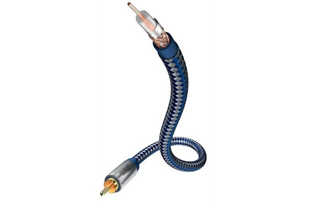 Inakustik Premium Audio Video-Kabel, Mono, Koax,1 m