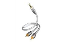 Inakustik Premium Y-Klinke 3,5 RCA-Kabel, 3 m