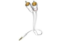 Inakustik Premium Y-Klinke 3,5 RCA-Kabel, 3 m