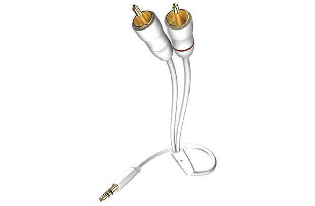 Inakustik Premium Y-Klinke 3,5 RCA-Kabel, 1,5 m