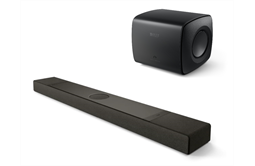 KEF XIO -Soundbar, Uni-Q® MX, MIE + KC 62 Subwoofer (schwarz)