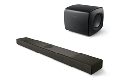 KEF XIO -Soundbar, Uni-Q® MX, MIE + KC62 Subwoofer (schwarz)
