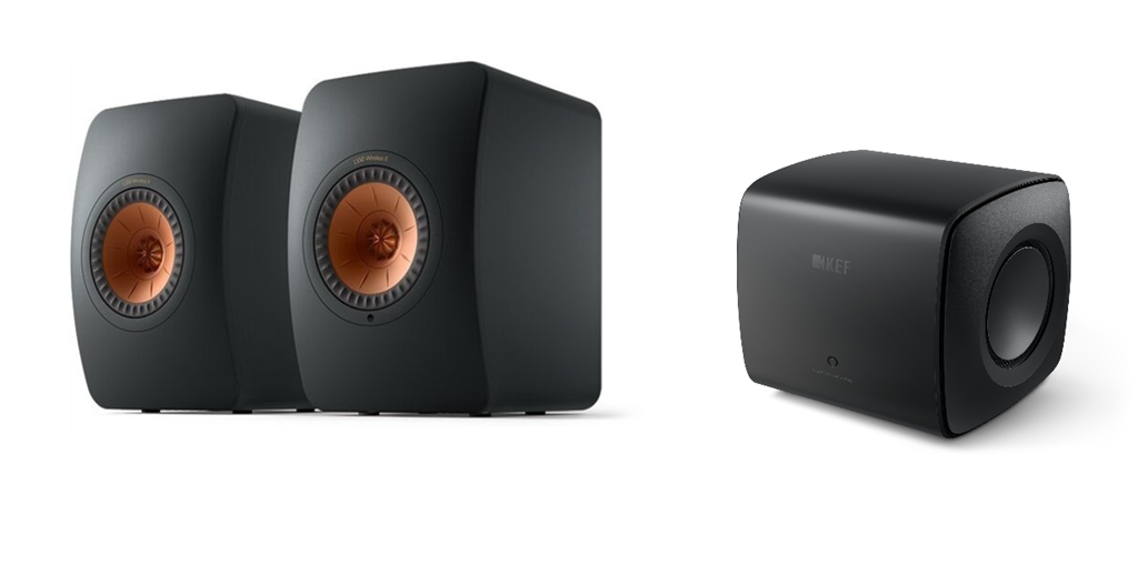 KEF LS50 Wireless II + KC 62 Subwoofer (schwarz)