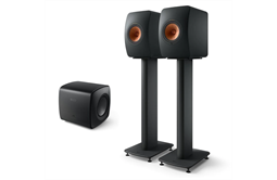 KEF LS50 Wireless II + KC 62 Subwoofer + S2 Stands (schwarz)