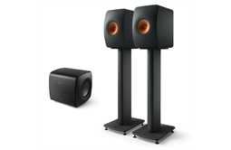 KEF LS50 Wireless II + KC 62 Subwoofer + S2 Stands (schwarz)