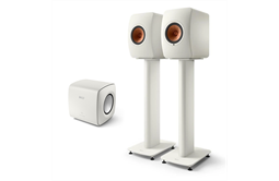 KEF LS50 Wireless II + KC 62 Subwoofer + S2 Stands (weiss)