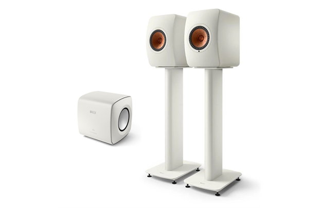 KEF LS50 Wireless II + KC 62 Subwoofer + S2 Stands