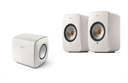 KEF LSX II Stereolautsprecher+ KC 62 Subwoofer set (weiss)