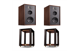 Wharfedale Super Linton -Paar + Stands,Regallautsprecher, Set (walnuss)