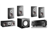 DALI Dali Oberon 5.1 Set On Wall + DENON X1800H