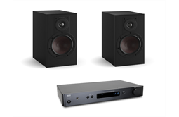 DALI OPTICON 2 MK2 + NAD C338, Set Regallautsprecher (schwarz)